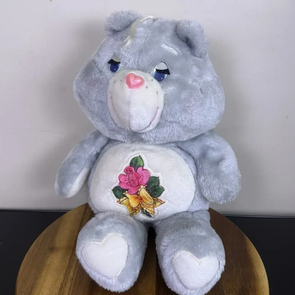 Vintage 1983 Kenner Care Bears Grams BEAR 15" Plush Grandma Gran Gray - Picture 4 of 7